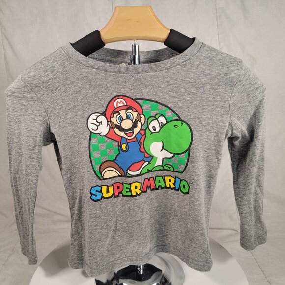 Super Mario Graphic Long Sleeve Tee Size 5T - Picture 1 of 13